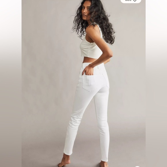 Free People Montana High Rise White Skinny Jeans - Picture 1 of 5